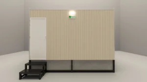 Custom 4-Cabin Portable Toilet — Sandwich Panel with Built-in Water & Waste Tanks - KZTOI4SP002