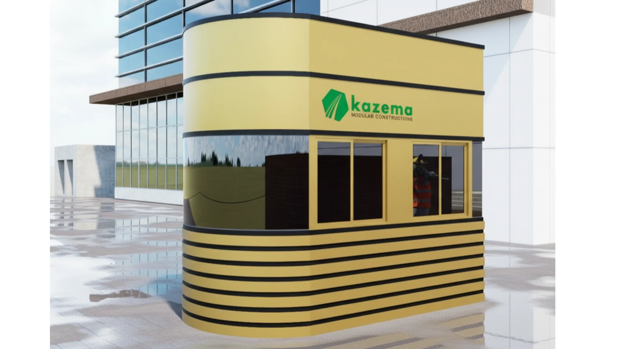 Modular Curved Security Cabin