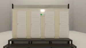 Custom Four-Cabin Portable Toilet