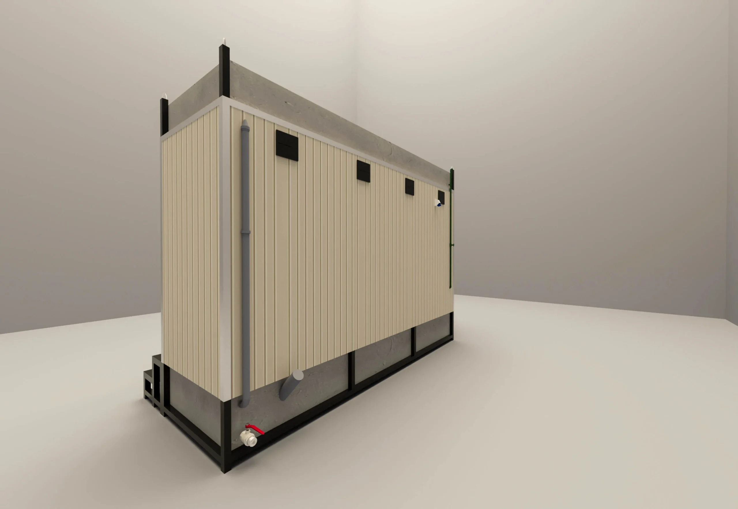 Custom Four-Cabin Portable Toilet - Image 2